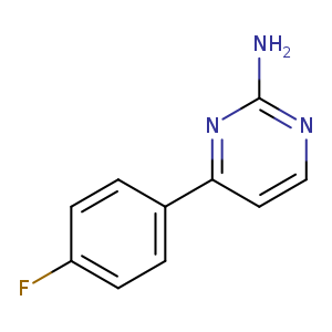 Fc1ccc(cc1)c1ccnc(n1)N