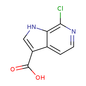 OC(=O)c1c[nH]c2c1ccnc2Cl