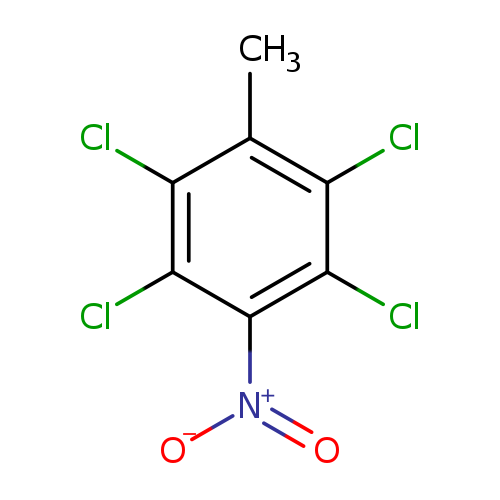 Clc1c(C)c(Cl)c(c(c1Cl)[N+](=O)[O-])Cl