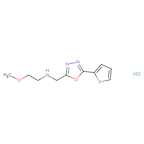 COCCNCc1nnc(o1)c1cccs1.Cl