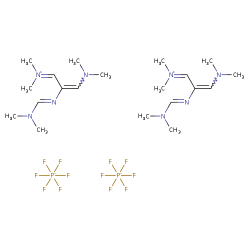 F[P-](F)(F)(F)(F)F.F[P-](F)(F)(F)(F)F.CN(/C=N/C(=CN(C)C)C=[N+](C)C)C.CN(/C=N/C(=CN(C)C)C=[N+](C)C)C