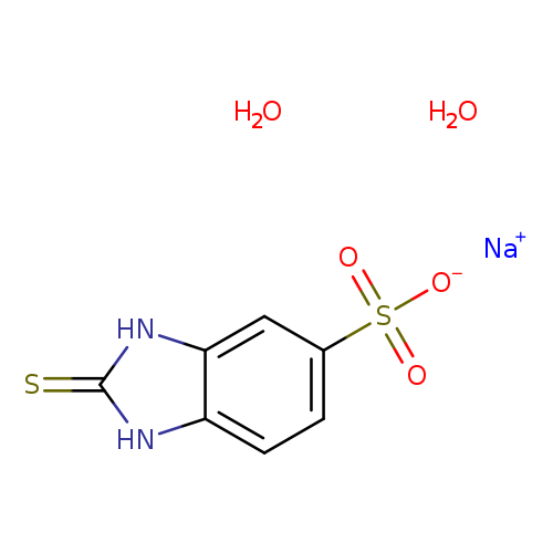 S=c1[nH]c2c([nH]1)cc(cc2)S(=O)(=O)[O-].O.O.[Na+]