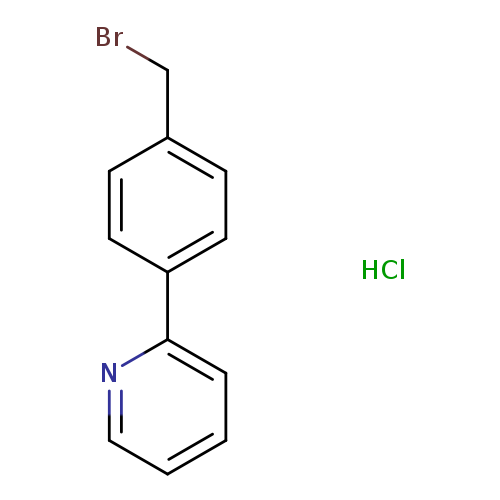 BrCc1ccc(cc1)c1ccccn1.Cl