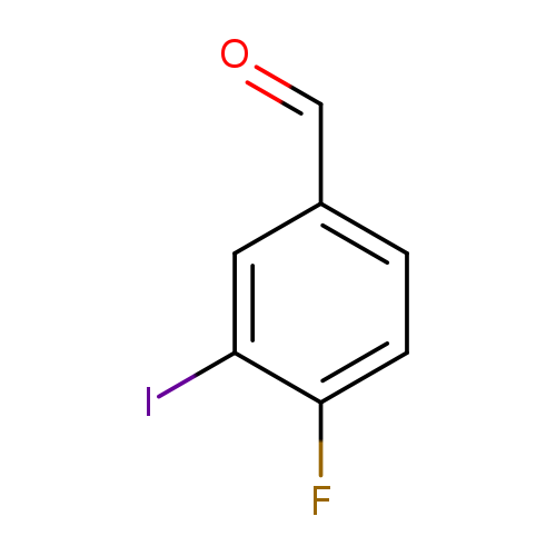 O=Cc1ccc(c(c1)I)F