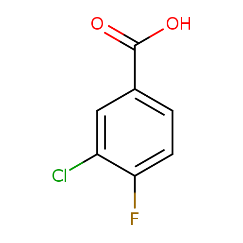 OC(=O)c1ccc(c(c1)Cl)F