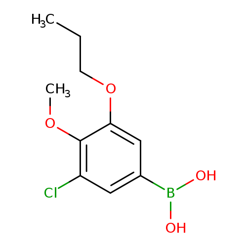 CCCOc1cc(cc(c1OC)Cl)B(O)O