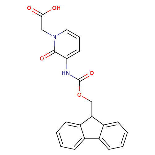 OC(=O)Cn1cccc(c1=O)NC(=O)OCC1c2ccccc2c2c1cccc2