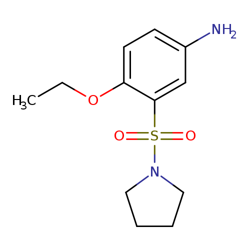 CCOc1ccc(cc1S(=O)(=O)N1CCCC1)N