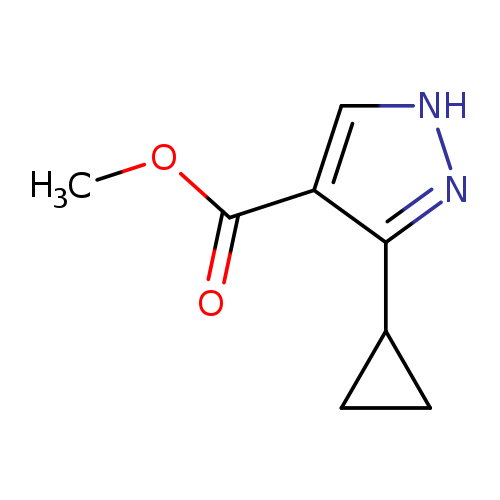 COC(=O)c1c[nH]nc1C1CC1