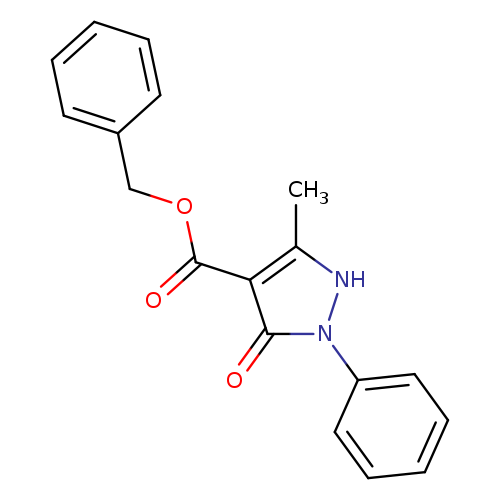 O=C(c1c(C)[nH]n(c1=O)c1ccccc1)OCc1ccccc1