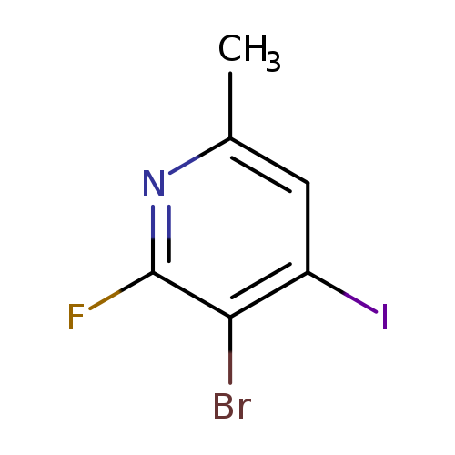 Cc1cc(I)c(c(n1)F)Br
