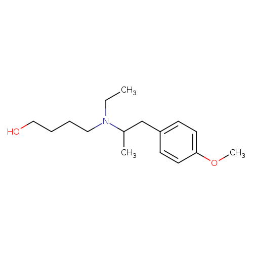 OCCCCN(C(Cc1ccc(cc1)OC)C)CC