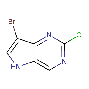 Clc1ncc2c(n1)c(Br)c[nH]2