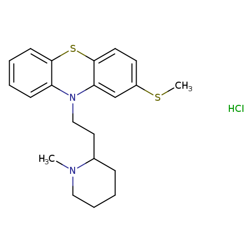 CSc1ccc2c(c1)N(CCC1CCCCN1C)c1c(S2)cccc1.Cl