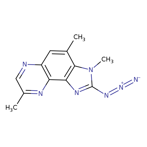 [N-]=[N+]=Nc1nc2c(n1C)c(C)cc1c2nc(C)cn1
