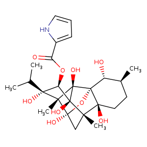 C[C@H]1CC[C@]2([C@@]3([C@@H]1O)O[C@@]1([C@]4([C@@]3(O)[C@@]([C@@]2(C)C1)(O)[C@@H]([C@]4(O)C(C)C)OC(=O)c1[nH]ccc1)C)O)O