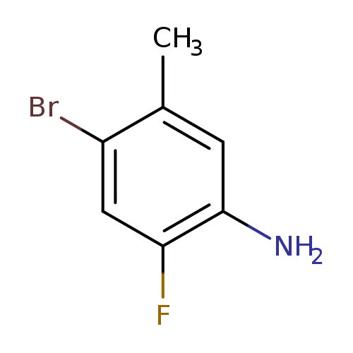 Brc1cc(F)c(cc1C)N