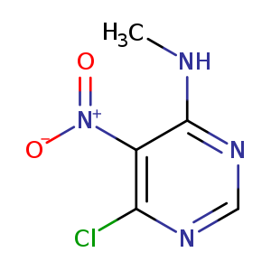 CNc1ncnc(c1[N+](=O)[O-])Cl
