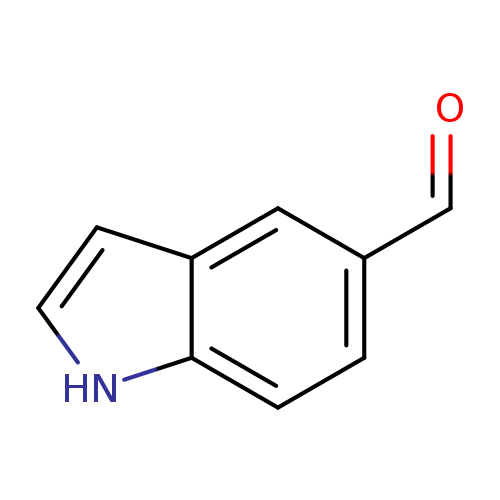 O=Cc1ccc2c(c1)cc[nH]2