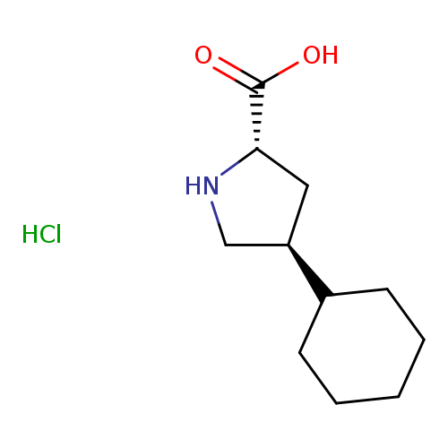 OC(=O)[C@H]1NC[C@@H](C1)C1CCCCC1.Cl