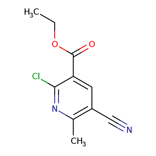 CCOC(=O)c1cc(C#N)c(nc1Cl)C