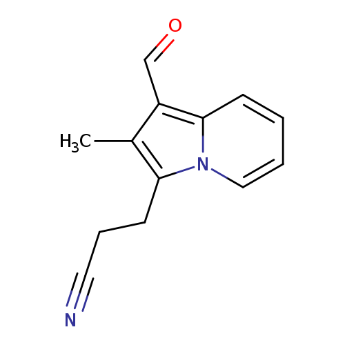 N#CCCc1c(C)c(c2n1cccc2)C=O