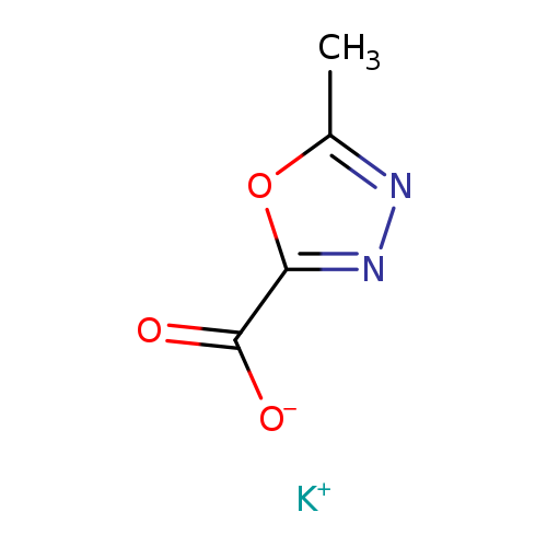 [O-]C(=O)c1nnc(o1)C.[K+]