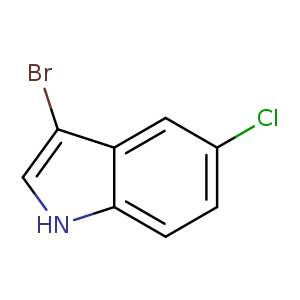 Clc1ccc2c(c1)c(Br)c[nH]2
