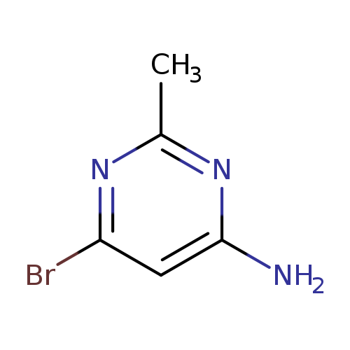 Nc1cc(Br)nc(n1)C
