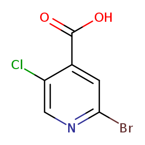 Brc1ncc(c(c1)C(=O)O)Cl