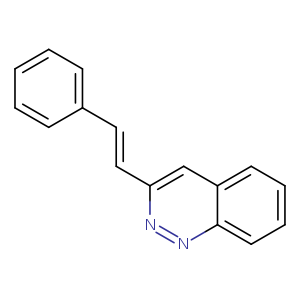 c1ccc(cc1)/C=C/c1nnc2c(c1)cccc2