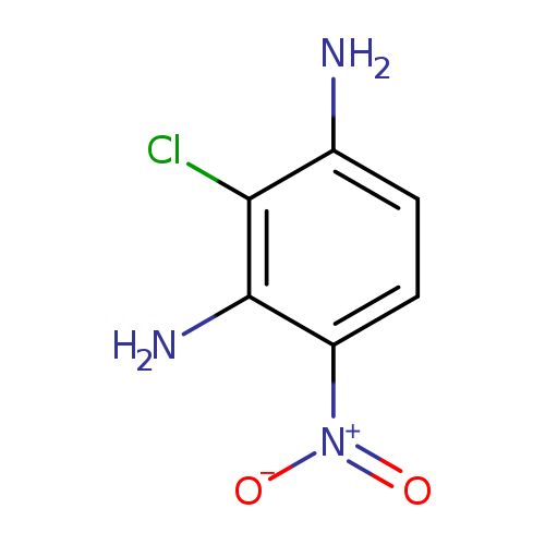 [O-][N+](=O)c1ccc(c(c1N)Cl)N