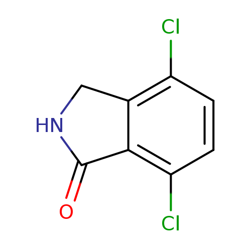 Clc1ccc(c2c1CNC2=O)Cl