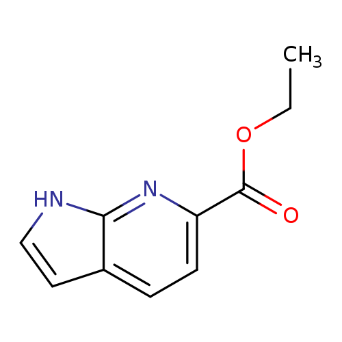 CCOC(=O)c1ccc2c(n1)[nH]cc2