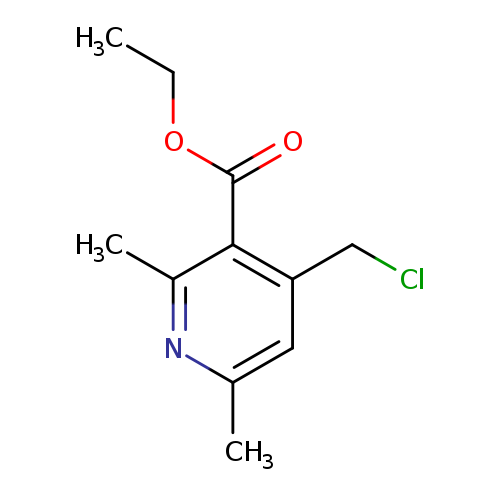 CCOC(=O)c1c(CCl)cc(nc1C)C