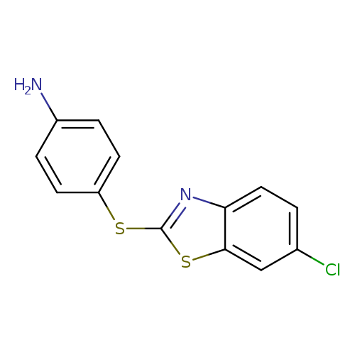 Nc1ccc(cc1)Sc1nc2c(s1)cc(cc2)Cl