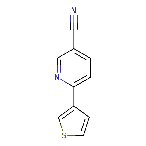 N#Cc1ccc(nc1)c1cscc1