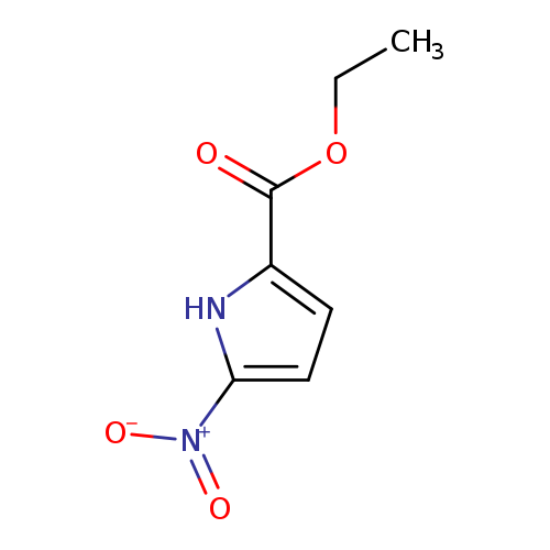 [O-][N+](=O)c1ccc([nH]1)C(=O)OCC