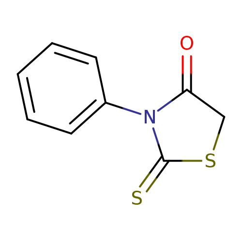 O=C1CSC(=S)N1c1ccccc1