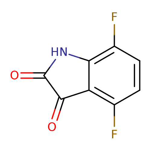 Fc1ccc(c2c1C(=O)C(=O)N2)F
