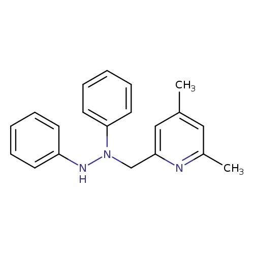 Cc1cc(nc(c1)C)CN(c1ccccc1)Nc1ccccc1