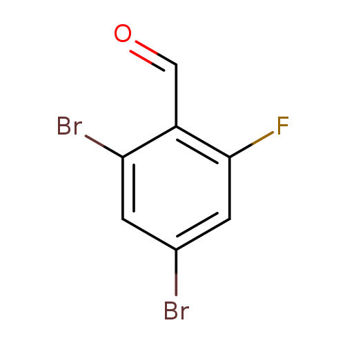 O=Cc1c(F)cc(cc1Br)Br