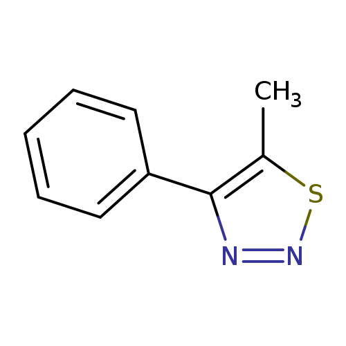 Cc1snnc1c1ccccc1