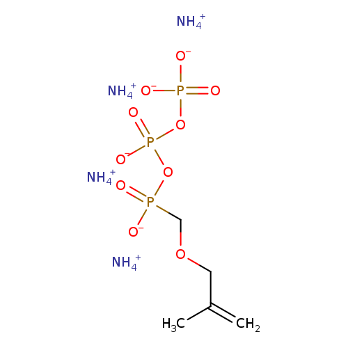 CC(=C)COCP(=O)(OP(=O)(OP(=O)([O-])[O-])[O-])[O-].[NH4+].[NH4+].[NH4+].[NH4+]