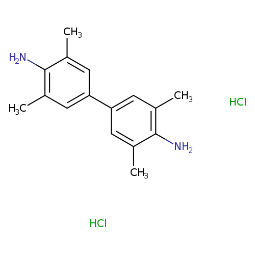 Cc1cc(cc(c1N)C)c1cc(C)c(c(c1)C)N.Cl.Cl