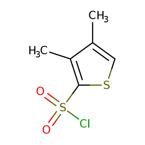 Cc1csc(c1C)S(=O)(=O)Cl