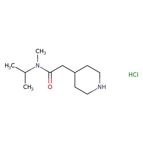 CC(N(C(=O)CC1CCNCC1)C)C.Cl
