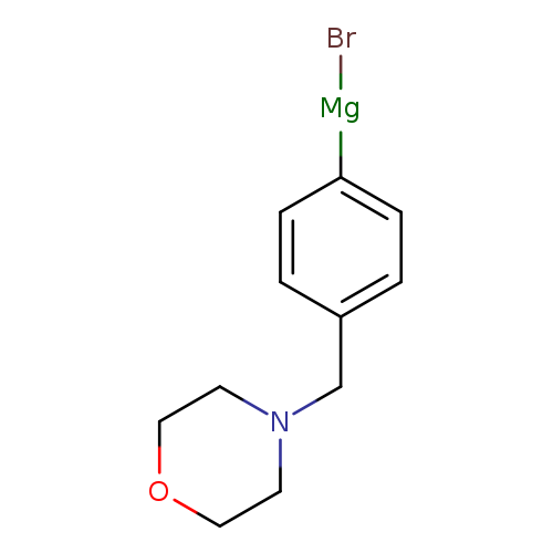 Br[Mg]c1ccc(cc1)CN1CCOCC1