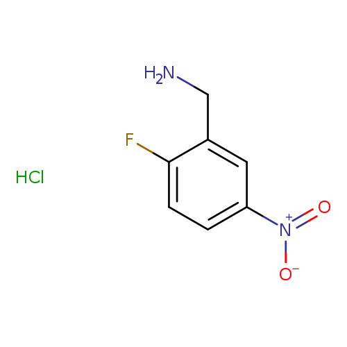 NCc1cc(ccc1F)[N+](=O)[O-].Cl