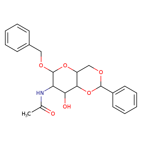 CC(=O)NC1C(OCc2ccccc2)OC2C(C1O)OC(OC2)c1ccccc1